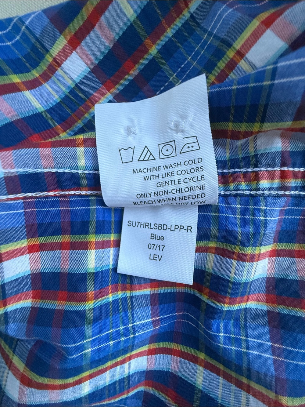 Hawker Rye Men’s Blue Plaid Button-Down Shirt Size XL - Picture 11 of 12